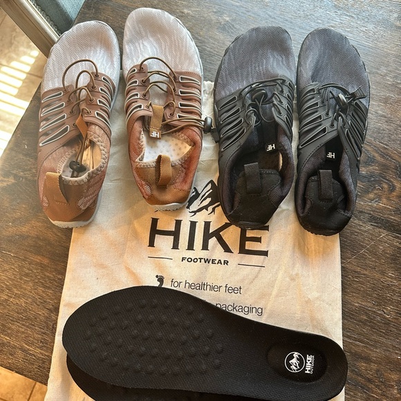 HIKE Shoes - Hike Footwear Minimalist Shoes in Brown and Black